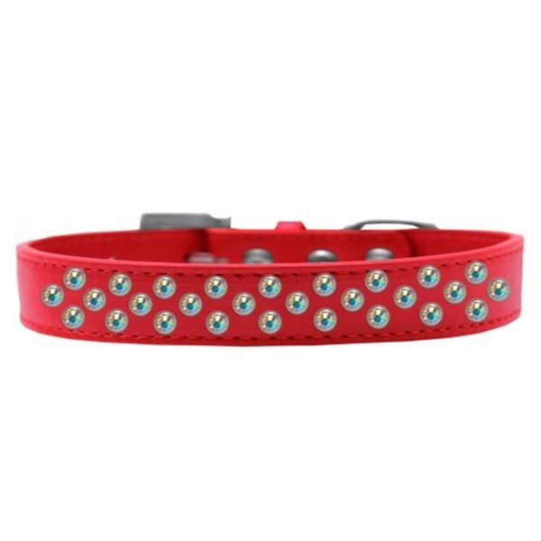 Unconditional Love Sprinkles AB Crystals Dog CollarRed Size 16 UN847267